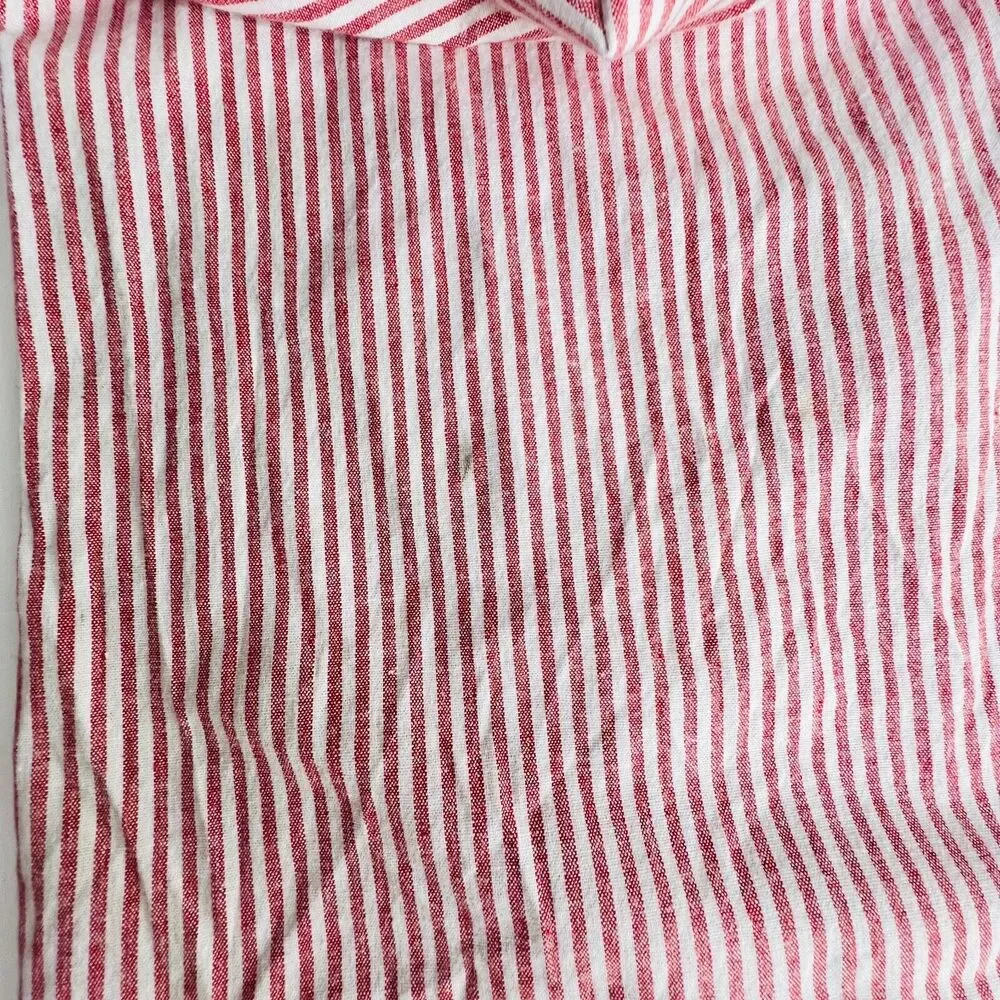 Etiquette Pinstripe Jumpsuit Size‎ Medium Heartshape Neckline - Picture 6 of 11